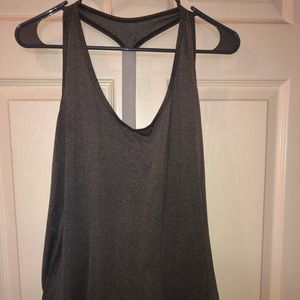 Workout top with racer back
